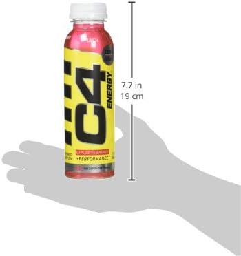 Cellucor C4 Energy Non-Carbonated Zero Sugar Energy Drink, Pre Workout Drink + Beta Alanine - Fruit Punch - 12 FL OZ (355 ml) - Pack of 12
