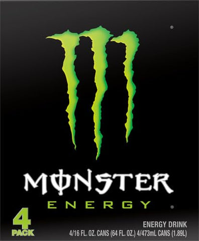 Monster Energy, Original, 16 fl oz, 4 Pack