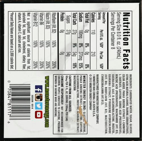 Monster Energy, Original, 16 fl oz, 4 Pack