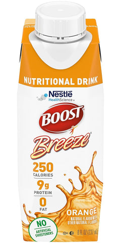 Boost Breeze Nutritional Drink Orange 8 Fl Oz (Pack of 12)