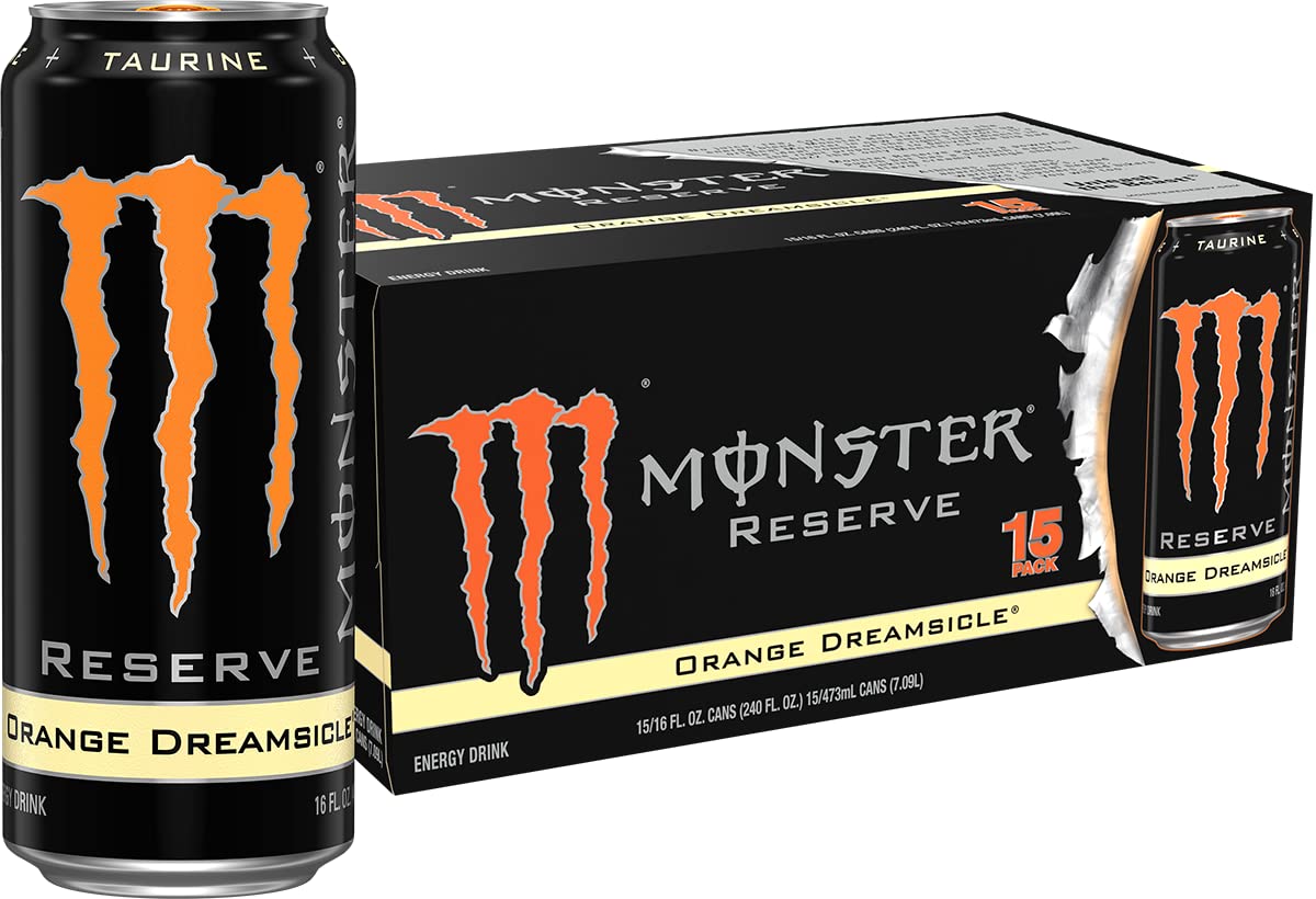 Monster Energy Reserve Orange Dreamsicle, Energy Drink (Pack of 15)