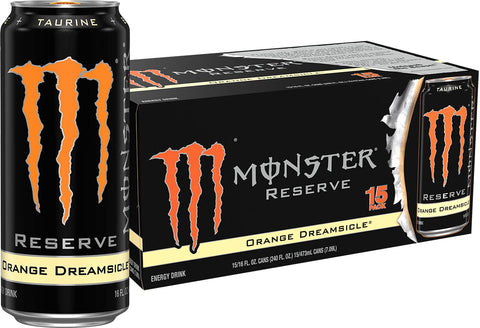Monster Energy Reserve Orange Dreamsicle, Energy Drink (Pack of 15)