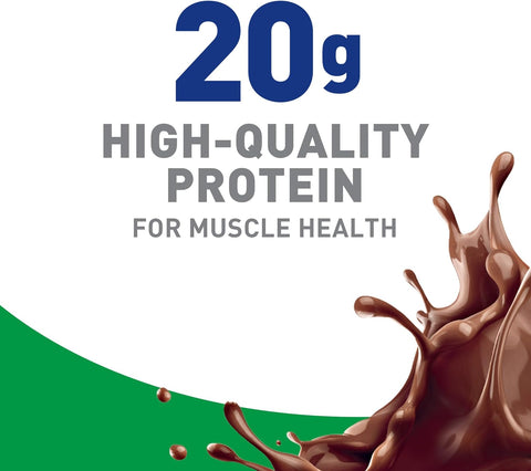 BOOST High Protein with Fiber Ready to Drink Complete Nutritional Drink, Rich Chocolate, 8 fl oz Bottle, 24 Pack