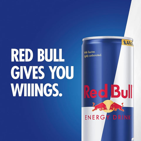 Red Bull Energy Drink with 80mg Caffeine plus Taurine & B Vitamins, 8.4 Fl Oz, Pack of 8 Cans