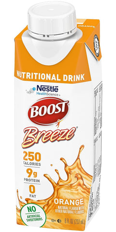 Boost Breeze Nutritional Drink Orange 8 Fl Oz (Pack of 12)