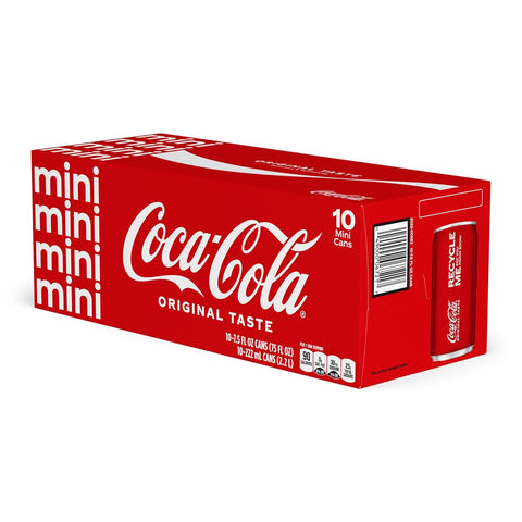 Coca-Cola Soda Soft Drink, 7.5 fl oz (Pack of 20)