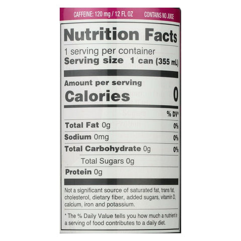 ZEVIA, DRINK, ENERGY, RASPBRY LM - Pack of 12