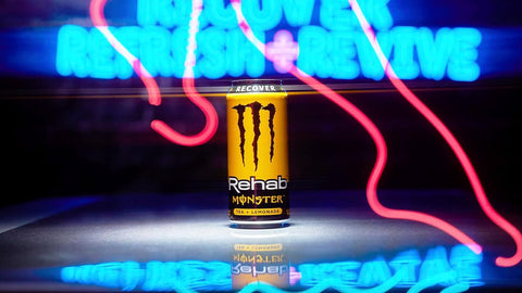Monster Energy Rehab Tea + Lemonade + Energy, Energy Iced Tea,  (Pack of 15)