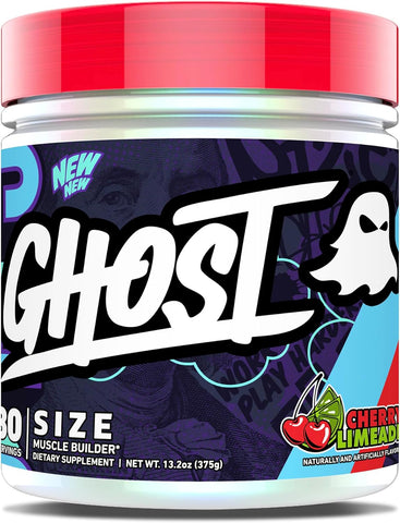 GHOST Size V3 Muscle Builder Dietary Supplement - Cherry Limeade, 30 Servings – Support Muscle Growth & Strength Building