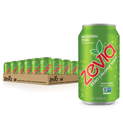 Zevia Zero Calorie Soda and Energy Drink Variety Pack, 36 Cans