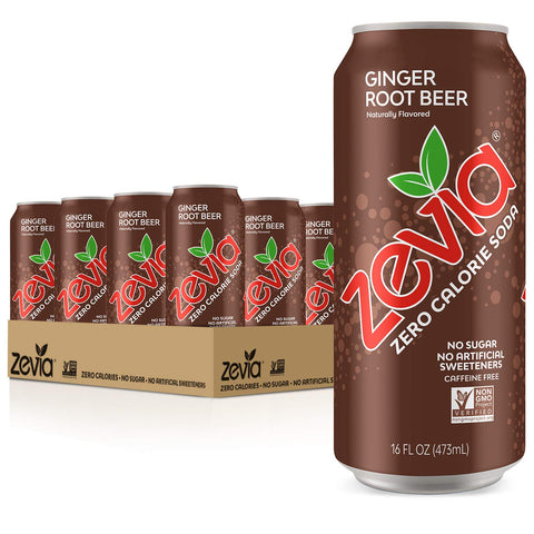 Zevia Zero Calorie Soda Variety Pack, 24 Cans