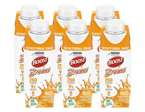 Boost Breeze Nutritional Drink Orange 8 Fl Oz (Pack of 6)