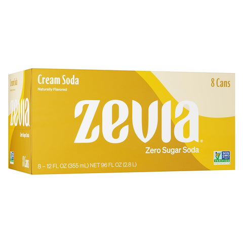 Zevia Zero Sugar Soda, Cola, 16 oz Cans (12-Pack) – Naturally Sweetened, Non-GMO Project Verified, Gluten-Free, Vegan