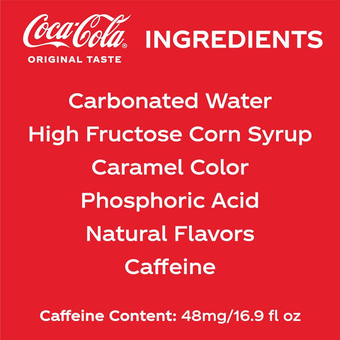 Coca-Cola Soda Soft Drink, 16.9 fl oz, 12 Pack