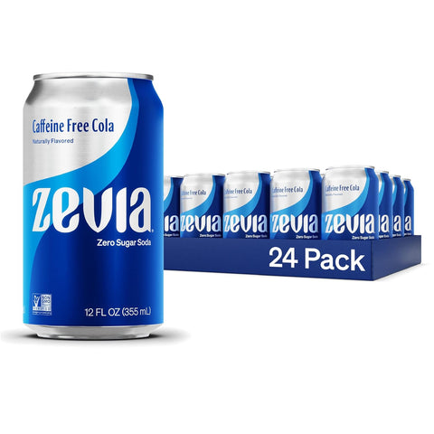 Zevia Zero Sugar Soda, Fruity Variety Pack, 12 oz Cans (24-Pack) – Naturally Sweetened, Zero Calorie Sugar Free Soda - Non-GMO Project Verified, Gluten-Free, Vegan