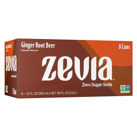 Zevia Zero Sugar Soda, Cola, 16 oz Cans (12-Pack) – Naturally Sweetened, Non-GMO Project Verified, Gluten-Free, Vegan