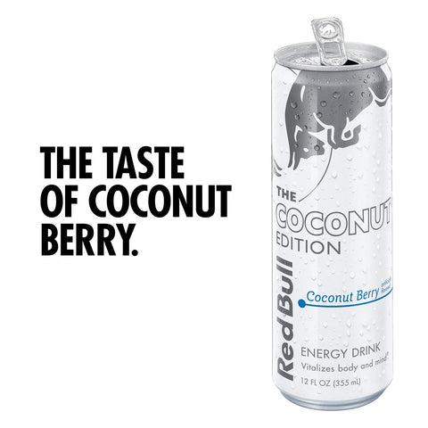 Red Bull Energy Drink, Blueberry and Coconut Berry, 12 Fl Oz (Pack of 24)