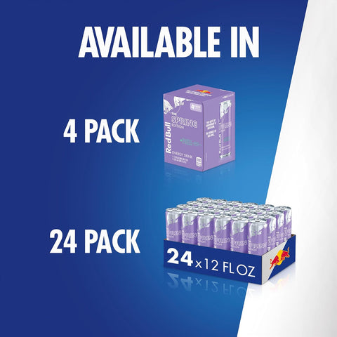 Red Bull Spring Edition Energy Drink, Grapefruit, 12 fl. oz., Case of 24 cans, with 114mg Caffeine, Taurine & B Vitamins