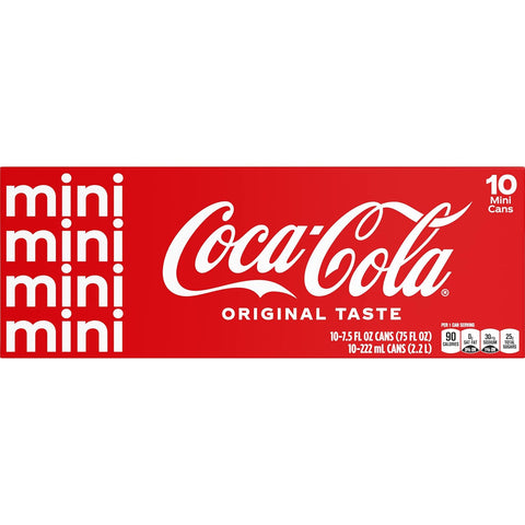 Coca-Cola Soda Soft Drink, 7.5 fl oz (Pack of 20)