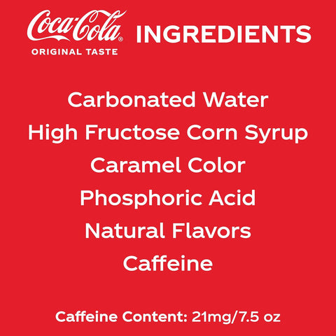 Coca-Cola Original Taste, 7.5 Fl Oz Cans, 12 Pack