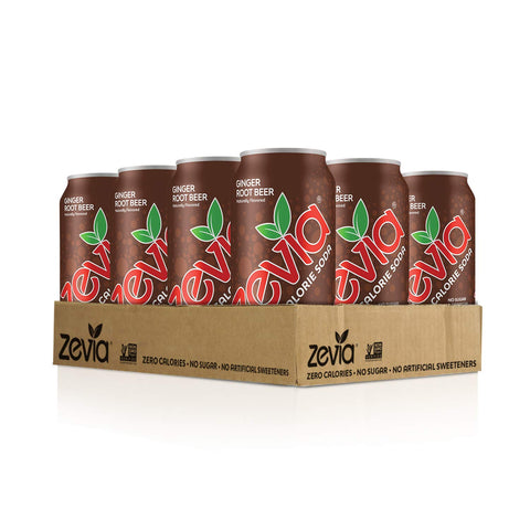 Zevia Zero Calorie Soda Variety Pack, 24 Cans
