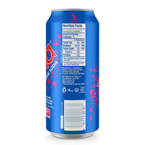 Zevia Zero Calorie Soda Variety Pack, Cherry Cola, Energy Drinks (12 ct)