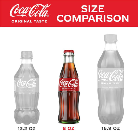 Coca-Cola Glass Bottle, 8 fl oz, 6 Pack