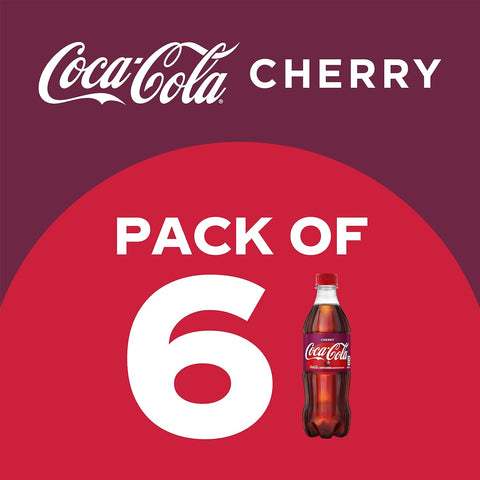 Coca-Cola Cherry Soda Soft Drink, 16.9 fl oz, 12 Pack
