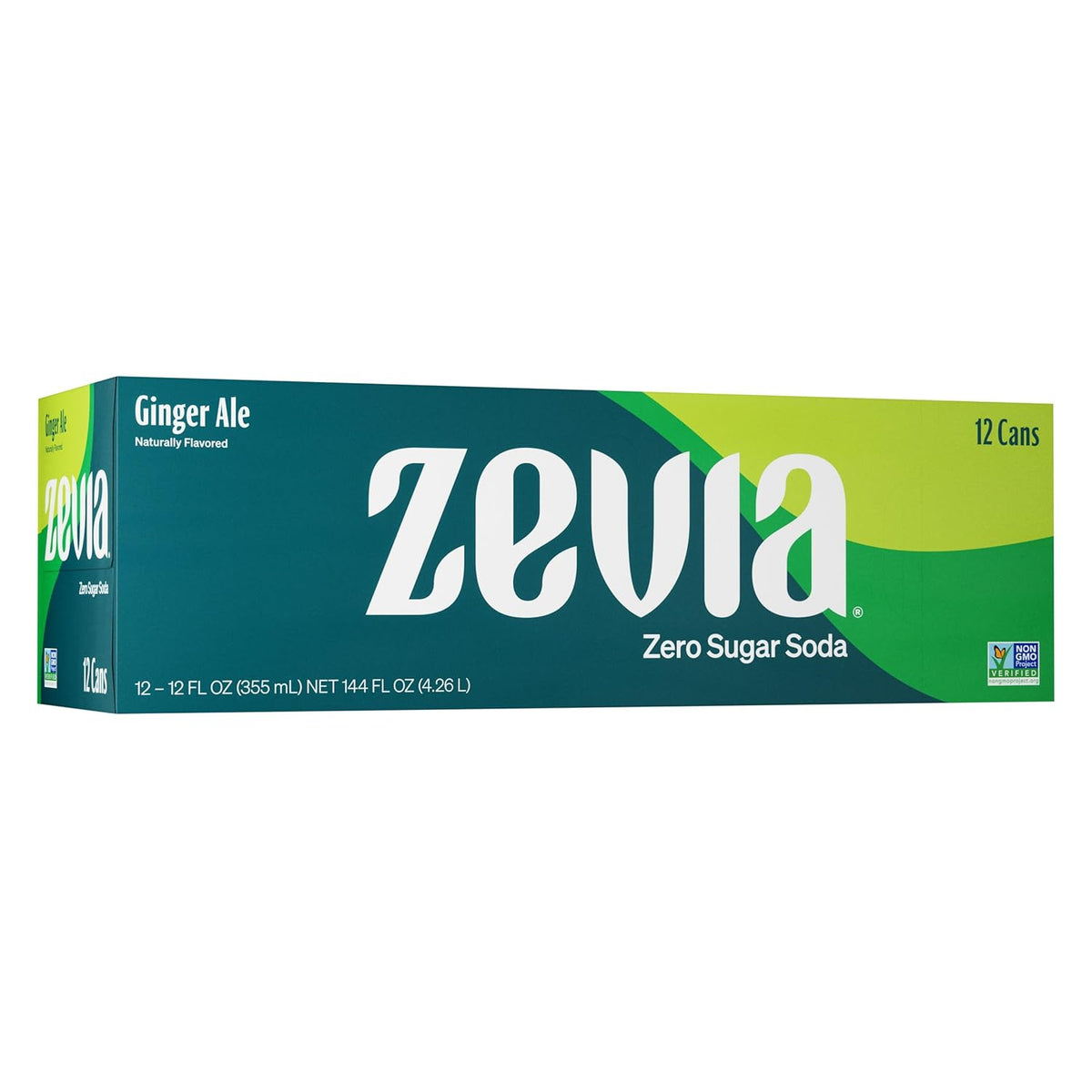 Zevia Zero Sugar Soda, Ginger Ale, 12 Ounce Cans (Pack of 12)