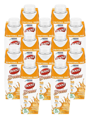 Boost Breeze Nutritional Drink Orange 8 Fl Oz (Pack of 12)