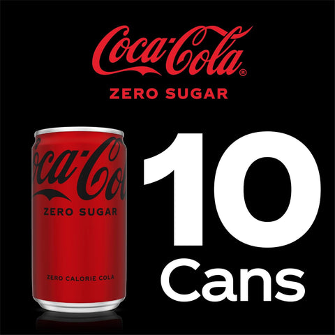 Coca-Cola Coke Zero Sugar Diet Soda Soft Drink, 7.5 fl oz, 20 Pack