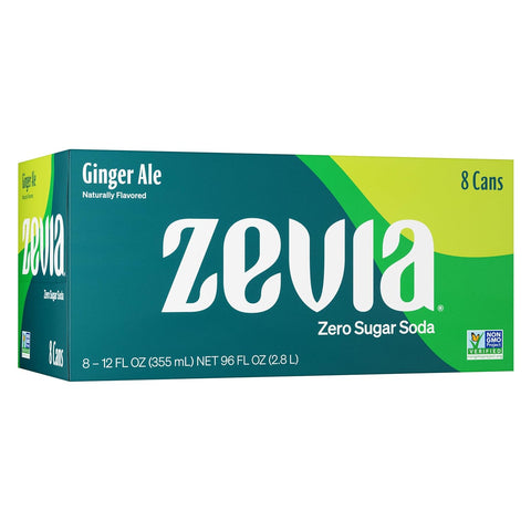 Zevia Zero Sugar Soda, Cola, 16 oz Cans (12-Pack) – Naturally Sweetened, Non-GMO Project Verified, Gluten-Free, Vegan
