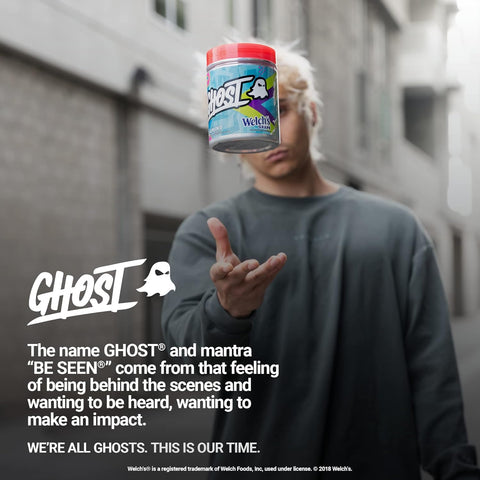 GHOST Amino: Essential Amino Acid Supplement, Welch's Grape - 40 Servings - Intra-Workout Powder