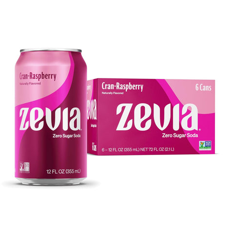 Zevia Zero Sugar Soda, Cola, 16 oz Cans (12-Pack) – Naturally Sweetened, Non-GMO Project Verified, Gluten-Free, Vegan