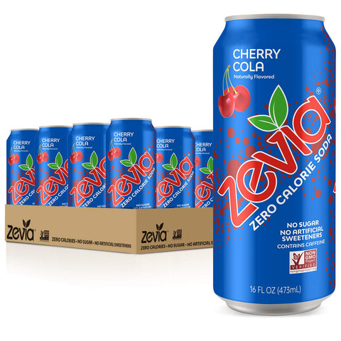 Zevia Zero Calorie Soda Variety Pack, Cherry Cola, Energy Drinks (12 ct)