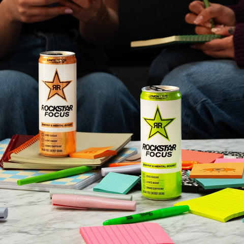 Rockstar Focus, Lemon Lime, 12 Fl Oz Cans (Pack of 12)