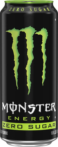 Monster Energy Zero Sugar, Low Calorie Energy Drink, 16 Ounce