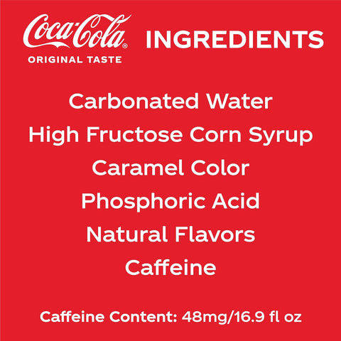 Coca-Cola Soda Soft Drink, 16.9 fl oz, 12 Pack