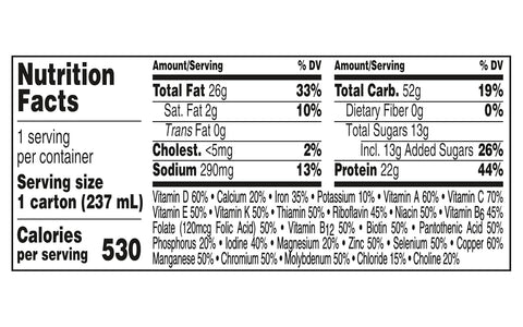 Boost Very High Calorie Nutritional Drink Very Vanilla, Made with Natural Chocolate Flavor & No Artificial Flavors, Colors & Sweeteners, 8 FL OZ...