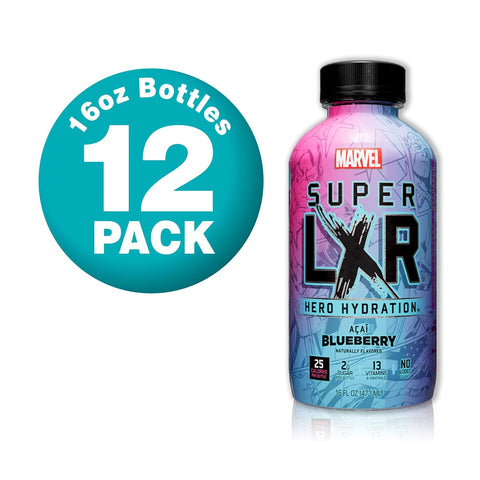 AriZona x Marvel Super LXR Hero Hydration - Acai Blueberry  (Pack of 12)