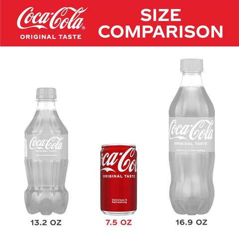 Coca-Cola Original Taste, 7.5 Fl Oz Cans, 12 Pack