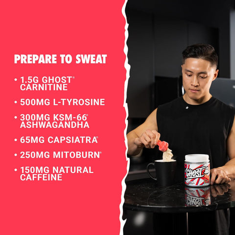 GHOST Burn Weight Management Powder, Guava Berry (60 Servings) - Metabolism & Energy Support Supplement for Men & Women