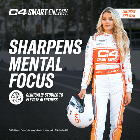Cellucor C4 Smart Energy Drink ‚ Boost Focus and Energy with Zero Sugar, Natural Energy, and Nootropics - 200mg Caffeine - Peach Mango (12oz Pack of 12)
