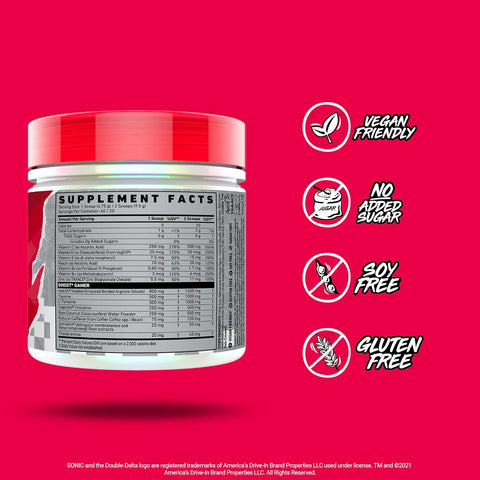 GHOST Gamer Sonic Bundle: Energy and Focus Support Formula - Ocean Water and Cherry Limeade