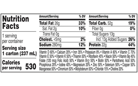Boost Very High Calorie Nutritional Drink Very Vanilla, Made with Natural Vanilla Flavor & No Artificial Flavors, Colors & Sweeteners, 8 FL OZ (Pack...