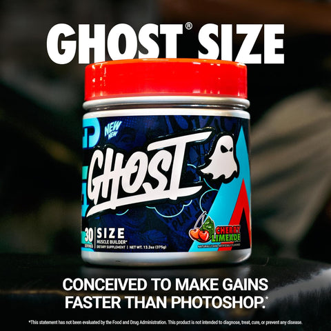 GHOST Size V3 Muscle Builder Dietary Supplement - Cherry Limeade, 30 Servings – Support Muscle Growth & Strength Building