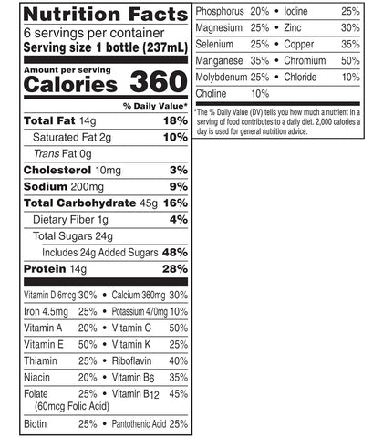 Boost Plus Nutritional Energy Drink, Chocolate, 8 oz, 6 pk