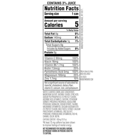 Rockstar Recovery Strawberry Lemonade 16oz