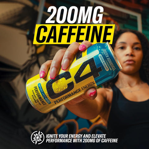 Cellucor C4 Performance Energy Drink  150mg Caffeine with Beta Alanine | Orange Slice |  (12 Pack)
