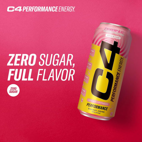 Cellucor C4 Strawberry | Zero Sugar200mg Caffeine with Beta Alanine |(12 Pack)